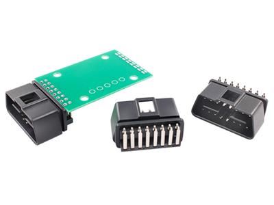 SMT Metal OBD Male Connector (Black)