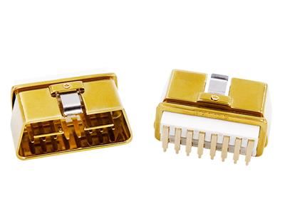 SMT Metal OBD Male Connector with Metal Shrapnel
