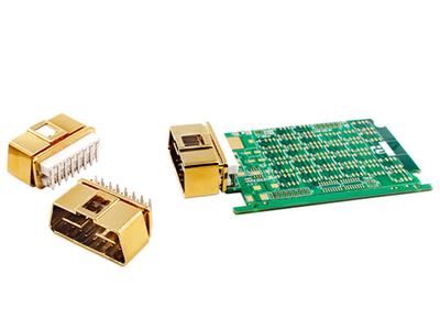 SMT Metal OBD Male Connector (Gold)