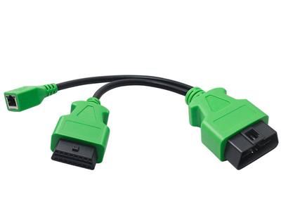 OBD2 Female to OBD2 Male and RJ45 Female Cable