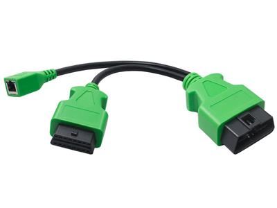 OBD2 Female to OBD2 Male and RJ45 Female Cable