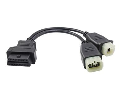 OBD2 Female to KAWASAKI-4pin+6pin (I)