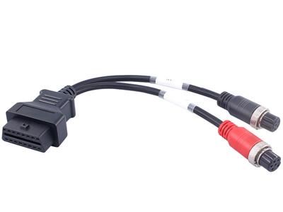 OBD2 Female to PGO-6+6pin